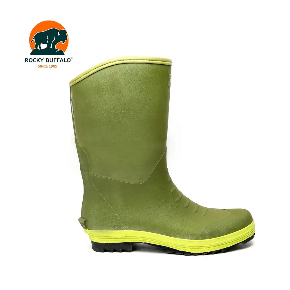 Rocky Buffalo Lime Green Regens tiefel Stiefel Baustelle Coal Mine Work Protect Go Angels chuhe Regens tiefel