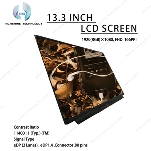 Richshine B133HAN05.A 13,3 \ "Slim EDP Original nuevo alto contraste relación FHD IPS LCD Panel de repuesto para portátil 30 pines - Product Image 3