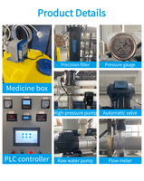 Système de traitement d'eau RO 2TPH en acier inoxydable 304 certifié CE ISO9001, pompe contrôlée par PLC, écologique, faible consommation pour l'eau embouteillée