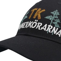Casquette de baseball bicolore à logo haute fréquence de taille réglable pour les entraînements de course et les activités de plein air