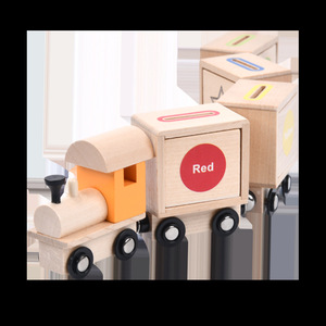 Jouet <span class=keywords><strong>en</strong></span> bois pour enfants, mini-<span class=keywords><strong>train</strong></span> <span class=keywords><strong>en</strong></span> bois, classification des couleurs, véhicule <span class=keywords><strong>en</strong></span> bois, jouet éducatif Montessori, jouets <span class=keywords><strong>de</strong></span> <span class=keywords><strong>train</strong></span> <span class=keywords><strong>en</strong></span> bois pour enfants - Product Image 5