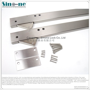 ตัวควบคุมประตูแบบแท่งแบน สแตนเลส 304 แบบซ่อน ติดตั้งบนผนัง - Product Image 4