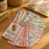 Cartes flash d'affirmation personnalisées, impression couleur, cartes flash éducatives avec illustrations personnalisées pour cadeau