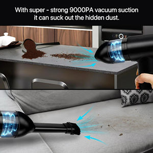 2-em-1 Super Poderoso Vácuo de Carro 9000PA OEM ODM Sem Fio <span class=keywords><strong>Hand</strong></span> <span class=keywords><strong>Held</strong></span> <span class=keywords><strong>Vac</strong></span> Limpador Portátil LED Multi-Bico para Carro Home Office Pet - Product Image 4
