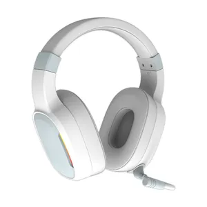 Nouveau casque de jeu sans fil 2.4G + BT + filaire triple modes dynamique rvb rétro-éclairé casque monté sur la tête