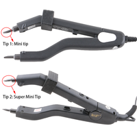 Fer à extensions capillaires multifonction à température réglable pour mini-extensions à la kératine et pointes plates en U
