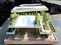 Modèles architecturaux et immobiliers modernes de haute qualité personnalisés en usine, conception de villas, éclairage LED, processus écologique, affichage