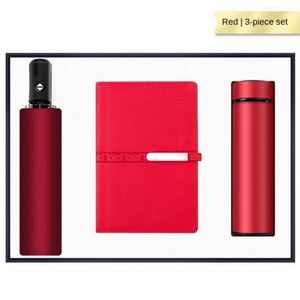 Luxury Oem Magnetic Diary <b>Notebook</b> <b>Set</b> With Vacuum Cup and Auto Umbrella High-End Business Gift for Employees or Guests - Product Image 4