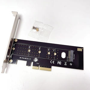Protocole NVME <span class=keywords><strong>22110</strong></span> vers carte graphique de bureau Carte d'extension PCI-E4x <span class=keywords><strong>M</strong></span>.<span class=keywords><strong>2</strong></span> Solid-State Drive Carte adaptateur SSD - Product Image 2