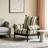 Fauteuil paresseux moderne en tissu rembourré, canapé une place, mobilier de salon, coussin moelleux, chaise longue individuelle, mobilier de maison