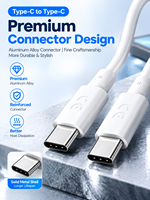 Kabel Tipe C Ke Tipe C 240W 5Gbps Kabel USB-C Transfer Data Pengisian Cepat Kabel Pengisi Daya Aman Tahan Lama untuk Ponsel Tablet Laptop