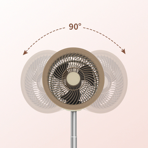 Ventilateurs sur pied pliables portables de 10 pouces Ventilateur sur pied rechargeable avec batterie au lithium pour le bureau et la chambre à coucher - Product Image 5