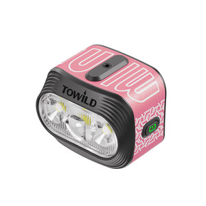 Luz Delantera para Bicicleta Impermeable IPX8, Luz Compacta para Bicicleta con Haz de Luz Enfocado y Pantalla de Batería - Product Image 1