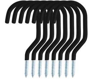 Paquete de 6 ganchos para almacenamiento de <span class=keywords><strong>bicicletas</strong></span>, ganchos de tornillo grandes de alta resistencia para pared de <span class=keywords><strong>garaje</strong></span> y techo, colgador de herramientas de utilidad para almacenamiento de <span class=keywords><strong>bicicletas</strong></span> - Product Image 5