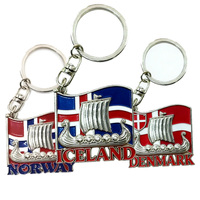 Décapsuleur porte-clés en métal ODM Finlande, souvenir inspiré du renne nordique, cadeau de voyage personnalisé pour touristes d'Islande, d'Alaska et de Norvège