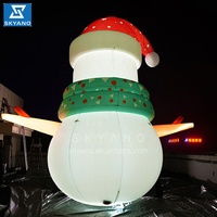 Bonhomme de neige géant gonflable sculpture bonhomme de neige publicité Bonhomme de neige gonflable personnage Noël Décoration d'hiver