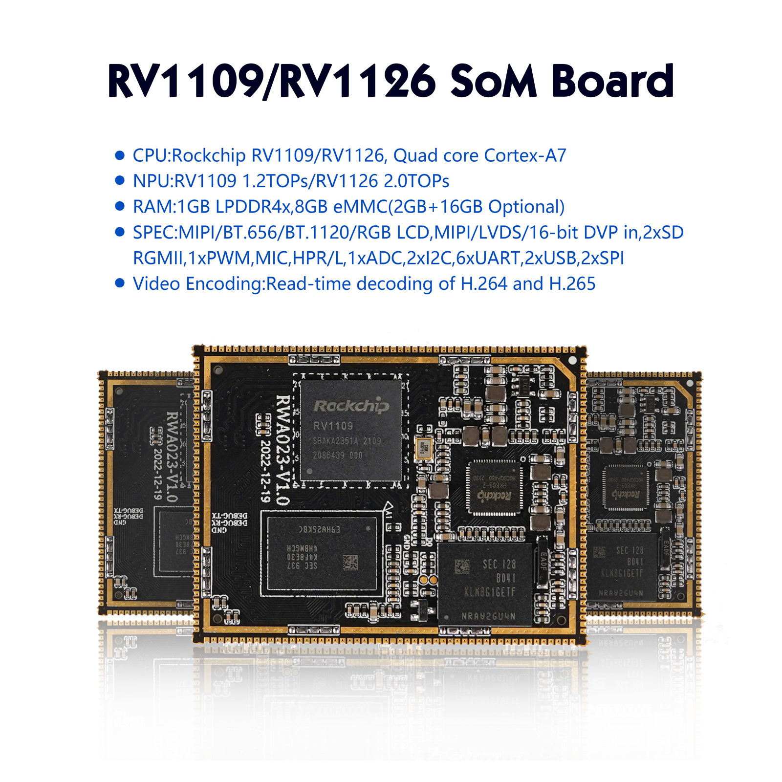 Low Cost Solution Rockchip RV1126 Core Board for Face