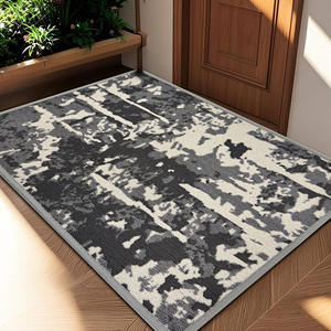 Alfombra de Entrada Nórdica Abstracta de 5 mm de Grosor, con Borde Suave y Antideslizante, de Fibra de Poliéster para Uso Doméstico, Forma Cuadrada - Product Image 5