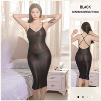 Hot sexy nouvelle chambre costume transparent confortable soie moulante robe de nuit 6456
