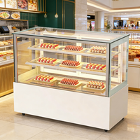 Vitrine réfrigérée pour pâtisserie, comptoir de présentation de gâteaux, armoire réfrigérée pour aliments froids, vitrine pour pâtisserie