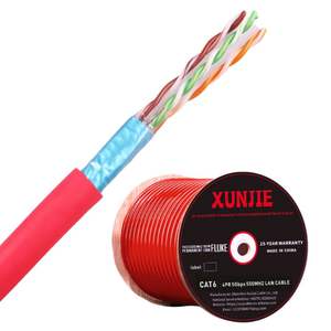 Usine de câbles réseau OEM, 30 ans d'expérience, câbles de communication FTP SFTP - Cat5 Cat5e Cat6 Cat6a Cat7 4p 24awg 26awg - Product Image 1