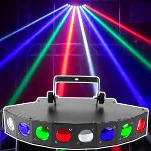 Dj Light 8 Eyes Sector Led Scan Beam Light Disco Party Beam Lighting Systems