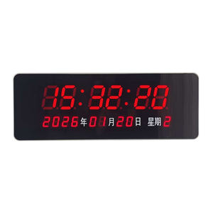 Reloj Digital LED de Doble Cara Sincronizado NTP para Hospitales y Estaciones - Edición Retiro, Diseño Cuadrado Multifuncional Estándar - Product Image 5