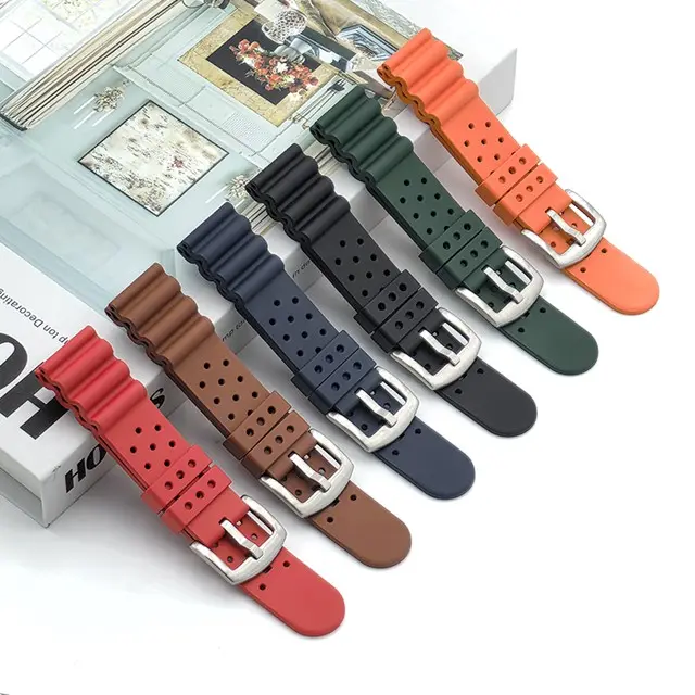Fluor kautschuk Uhren armband Schnell verschluss für iwatch FKM Uhren armband gennal