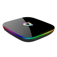 Vente flash Q Puls Android 9.0 Décodeur avec processeur quadricœur 4 Go de RAM 32 Go/64 Go de ROM Mise à jour du micrologiciel Q Plus Caixa De Tv