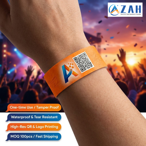 Bracelet intelligent à code QR et code-barres pour accès RFID/NFC en station balnéaire, rechargeable, pour adhésion client, avec système de billetterie ZAH - Product Image 3