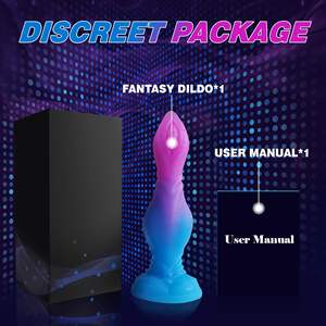 Nouveau gode en silicone, pénis animal, <span class=keywords><strong>bite</strong></span> de <span class=keywords><strong>chien</strong></span>, gode lumineux, perles anales, masturbation féminine, jouets pour adultes, homme/femme - Product Image 5