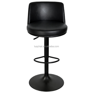 <span class=keywords><strong>Sillas</strong></span> de Bar TUQ CHAIR al por Mayor, Diseño con Base de Disco Negra Mate y Reposapiés, para Cocina, para Minoristas - Product Image 4