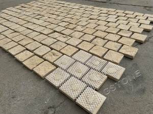 Pavés d'allée en pierre calcaire jaune pavés <span class=keywords><strong>pour</strong></span> <span class=keywords><strong>jardin</strong></span> aménagement paysager voies passerelle pavage ensembles frontières - Product Image 3