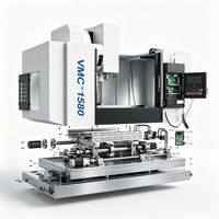 Centro de Mecanizado Vertical VMC1580 BT50, Fresadora CNC de Alta Precisión para Corte de Metal y Acero