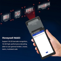 Escáner de Código de Barras Portátil Todo en Uno con Android, 4G Inalámbrico, PDA con Impresora, Ideal para la Trazabilidad de Medicamentos