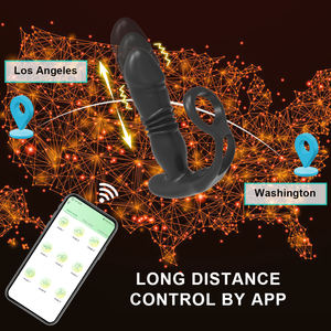 <span class=keywords><strong>Stimolatore</strong></span> Prostatico e Anello Penieno con Controllo App, 9 Modalità <span class=keywords><strong>di</strong></span> Spinta e Vibrazione, Plug Anale per Uomini - Product Image 3