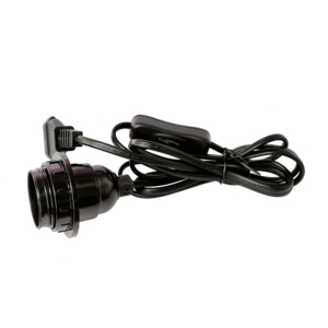 ENEC certified lamp holder E27 bakelite screw holder Machine-made LED lamp base Black AC 220V lamp holder - Product Image 1