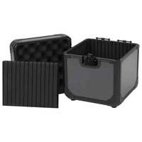 Étui professionnel en aluminium pour CD et vinyles avec séparateur EVA, protection robuste, grande capacité OEM, capacité de 70 vinyles