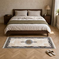 Cream Persian Runner Rug 80x200cm Medallion Floral Carpet for Hallway Living Room Home Decor Wholesale