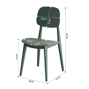 Chaises de salle à manger d'extérieur en plastique PP empilables, design simple et moderne, couleurs personnalisées - Product Image 6