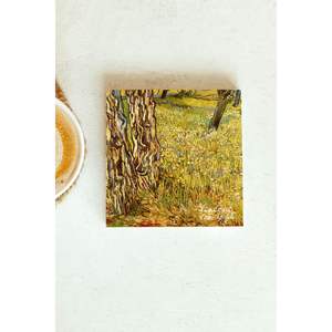 แผ่นรองแก้วลายวินเซนต์ แวนโก๊ะ รุ่นหินเดี่ยว ดีไซน์สี่เหลี่ยม สำหรับธุรกิจ ของขวัญ หรือของแจก - Product Image 1