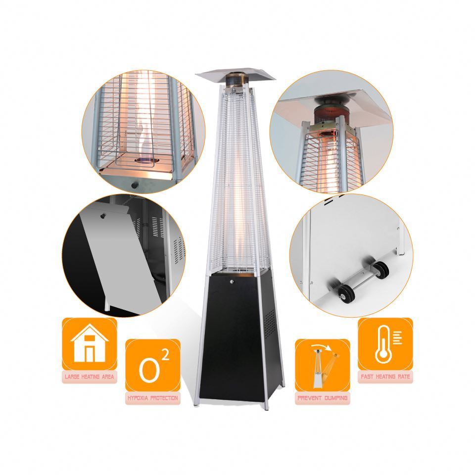 Hot Sale garden Outdoor Adjustable Thermostat Portable Stainless Steel patio gas heaters