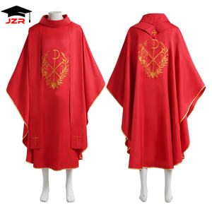 Robes de clergé du Moyen-Orient 2025, chasuble, vêtement de prêtre, tenue catholique, costume de père de l'église, pape, messe avec étole à glands - Product Image 3