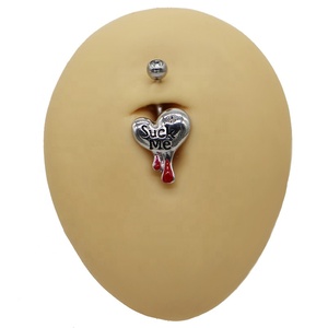 Gaby bạc Thép không gỉ piercing đồ trang sức bụng xuyên tùy chỉnh nút bụng Nhẫn chất lượng cao đồ trang sức cơ thể - Product Image 4