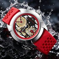 AOCASDIY Montres pour hommes Spider Hip-pop, multifonctionnelles, de luxe, sportives, étanches, lumineuses, tendance