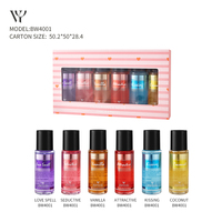 Parfum pour femmes 75 ml, parfum longue durée, coffret cadeau de 6 flacons, vente en gros