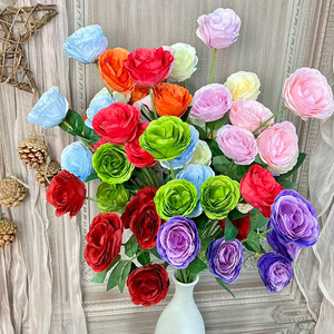 Exquisite <b>Artificial</b> <b>Peony</b> <b>Flowers</b> Silk Wedding Decorations Outdoor Photography Props Home Decor - Product Image 1