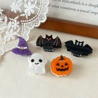 Accessoire de mode Halloween personnalisé : pince citrouille, petites pinces, pince fantôme polyvalente, pince chat noir, épingle à cheveux