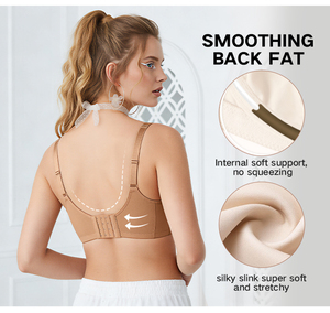 Soutien-gorge à armatures sans doublure, sexy, grandes tailles, pour femme de bureau, usage quotidien, transparent, fermeture dorsale, vente en gros - Product Image 2