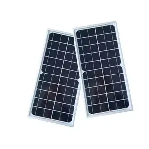 120W 10W panel solar de vidrio impermeable IP67 templado para actividades al aire libre 12V panel solar de vidrio